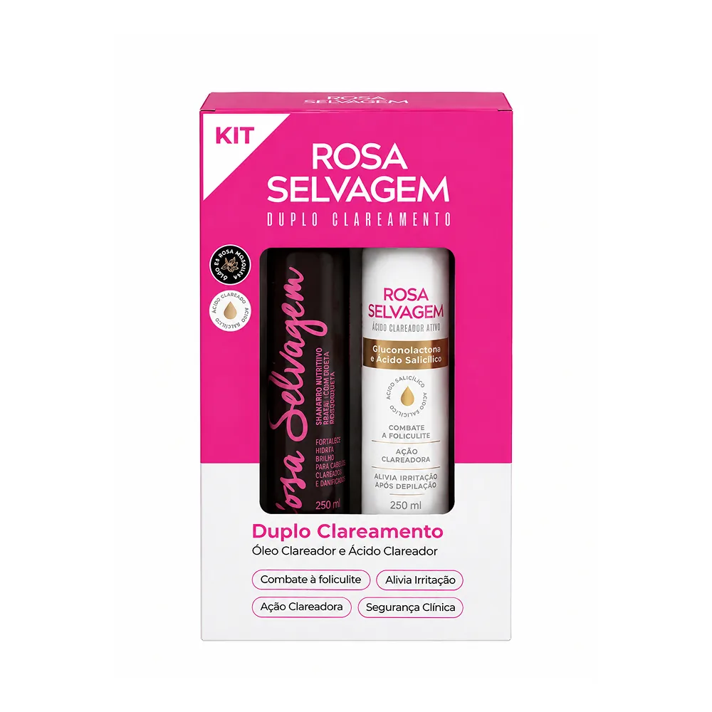 Kit Duplo Clareamento Rosa Selvagem - Verão Rosa