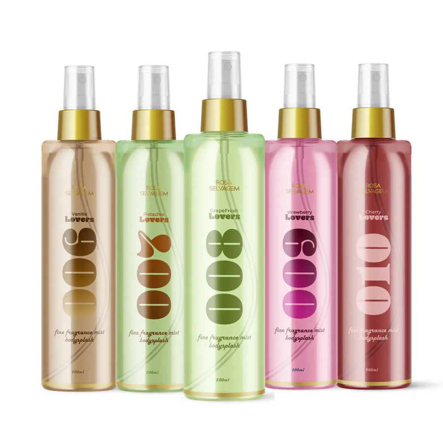 KIT Body Splash Rosa Lovers - 006 a 010