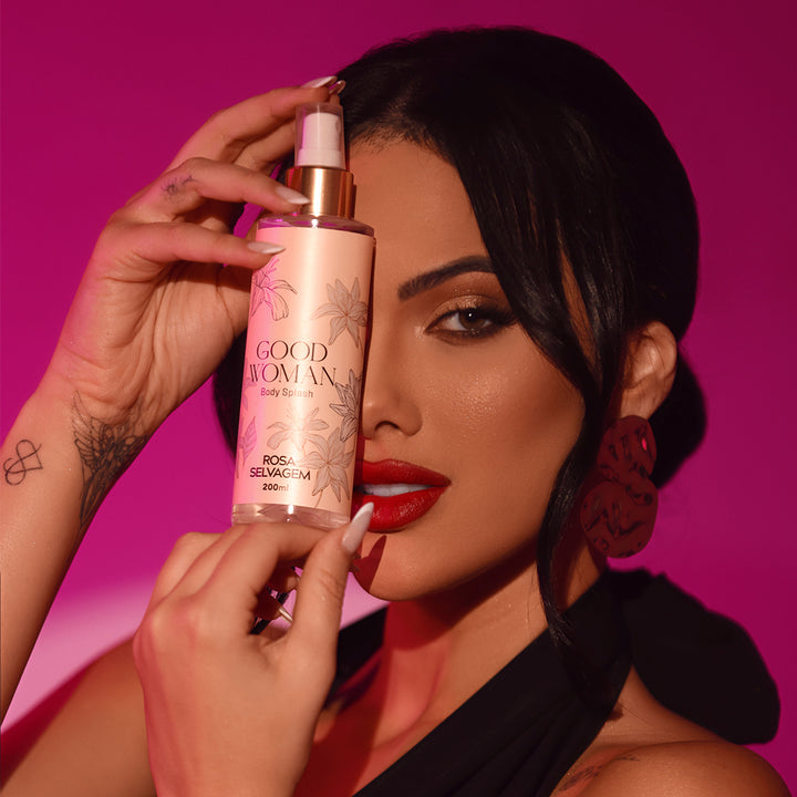 KIT Body Splash Completo Rosa Selvagem