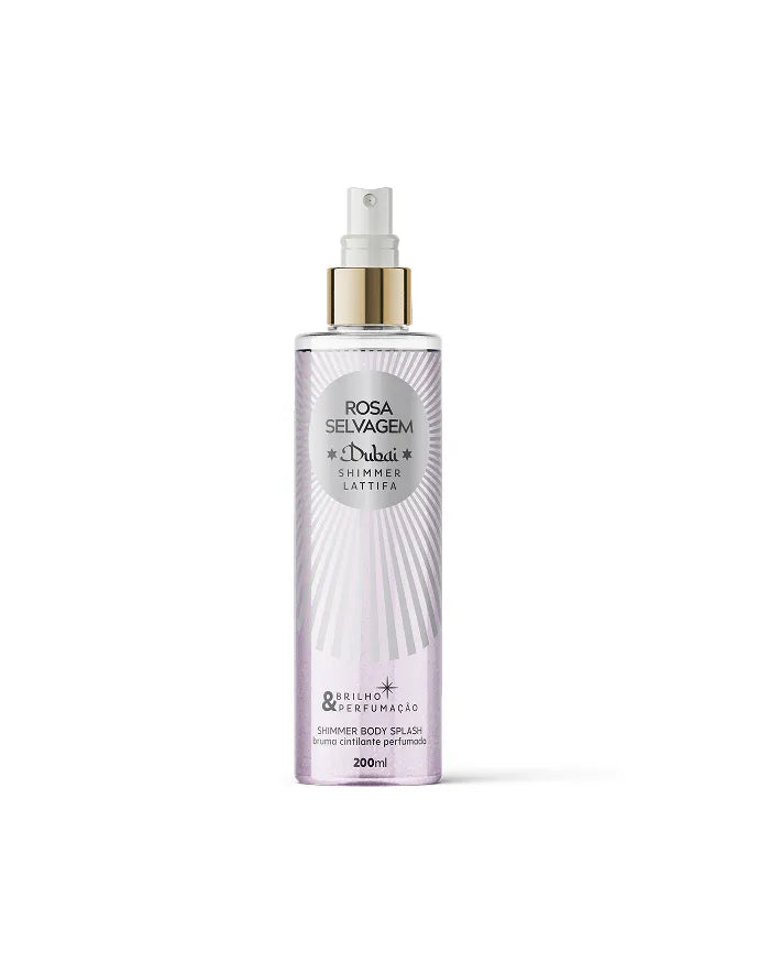 Rosa Selvagem - Body Splash Dubai Lattifa Brilho e Perfumação