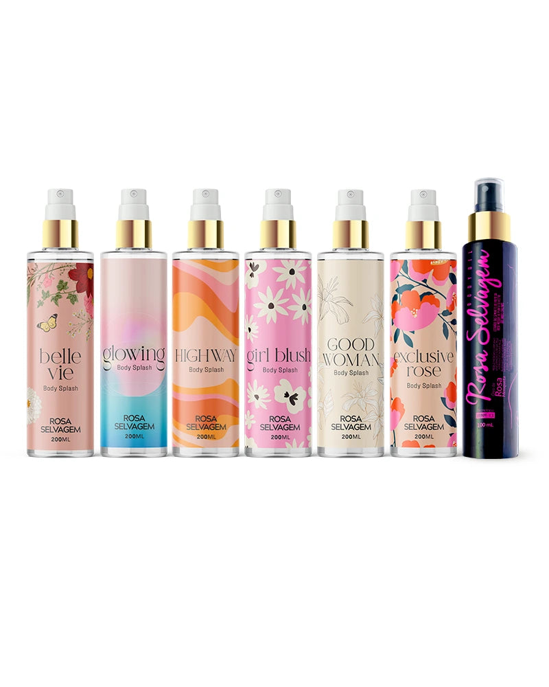 Kit Body Splash Completo + Óleo Rosa Selvagem
