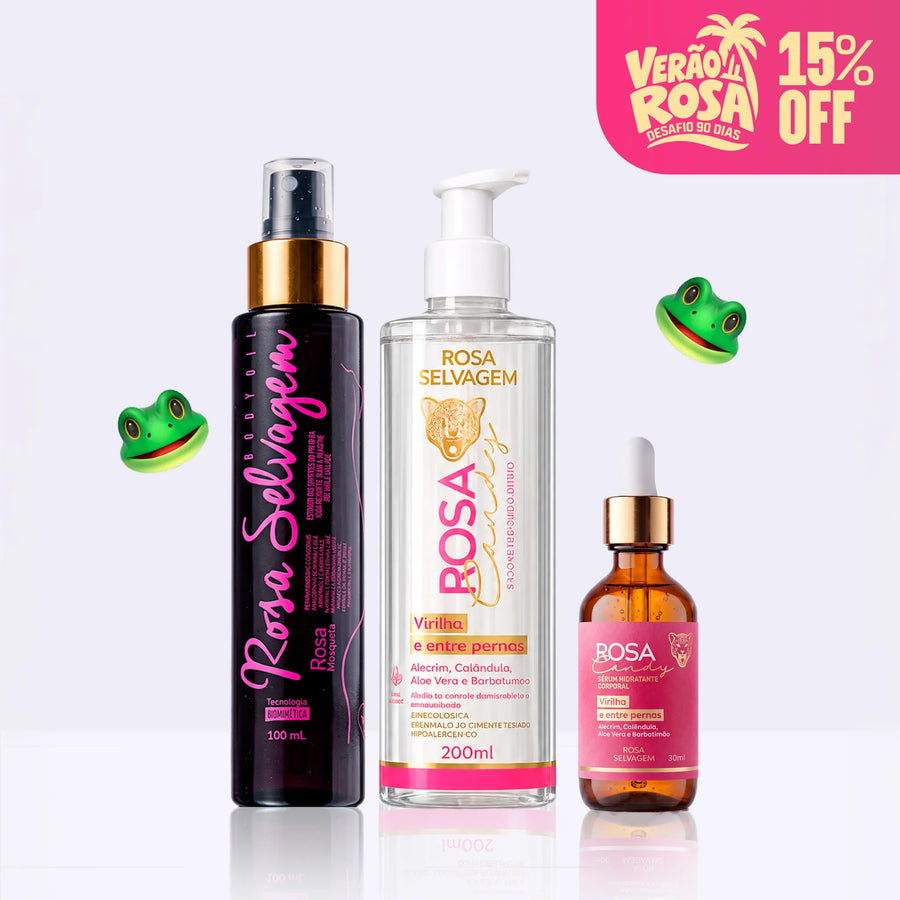Kit Mirella - Clareador de 🐸 - Verão Rosa